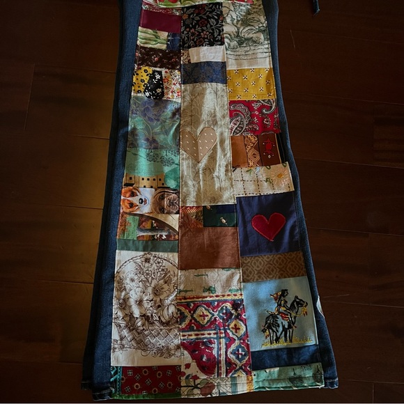 Harper jeans bellbottom patchwork phish llama donuts hippie shakedown patchpixie - Picture 4 of 11